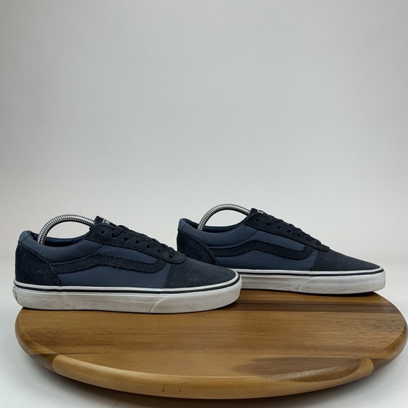 Mens Vans Old Skool‎ Navy Blue Canvas Casual Skateboarding Sneakers Size 8.5 D - Picture 1 of 11